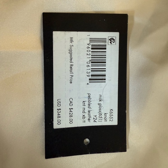 Kate Spade Knott Pebbled Leather Medium Crossbody Hobo Bag in Milk Cream - Picture 11 of 11